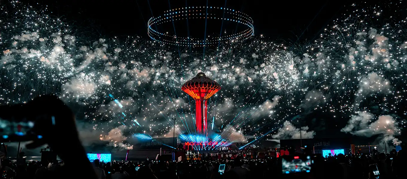 Qadsiah Festival pyrotechnics