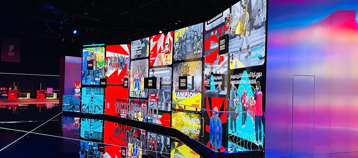 Qadsiah Festival display screens